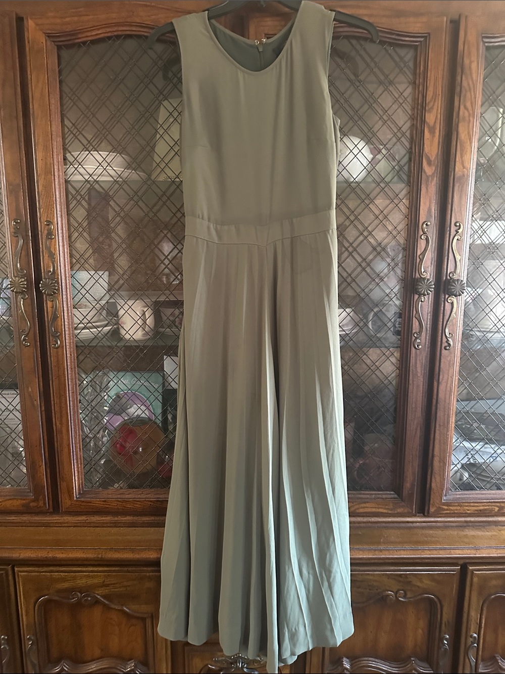 J. Crew Sleeveless Olive Jumpsuit